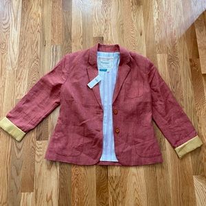 NWT linen blazer